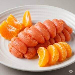 明太子とみかんの食べ合わせ