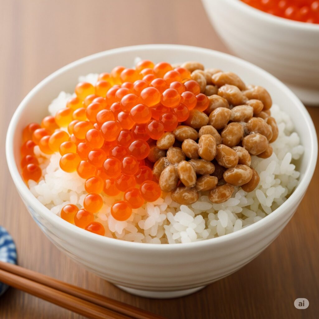 いくらと納豆の食べ合わせ