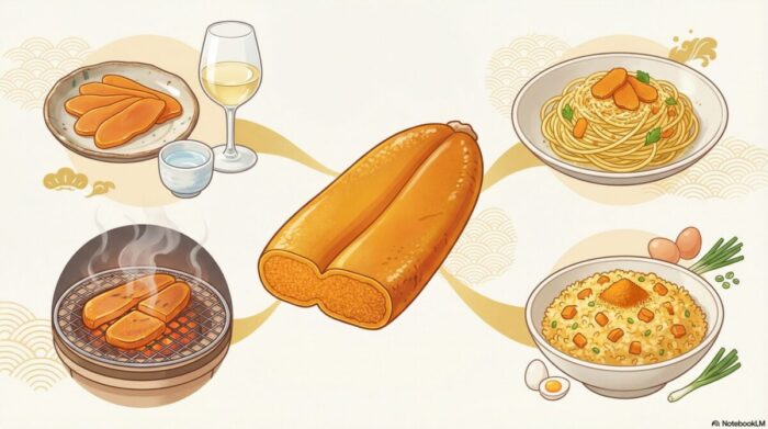 からすみはそのままが正解?美味しい食べ方と台湾流の炙り方を解説